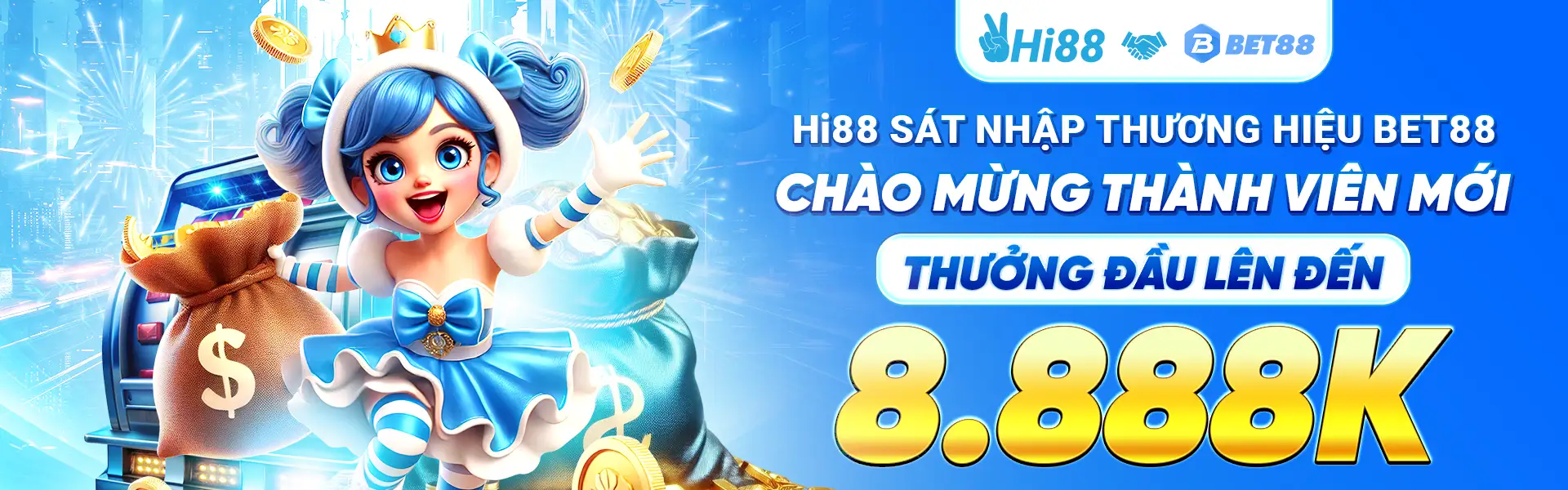 Hi88 sát nhập thương hiệu Bet88