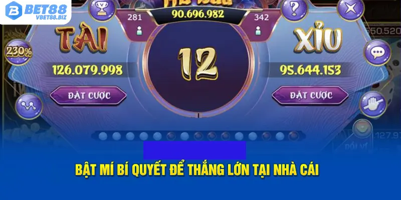 Mẹo cá cược tài xỉu Bet88 bất bại