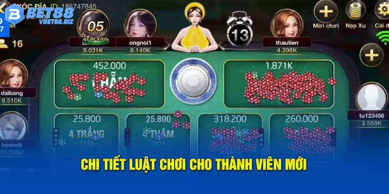 Xóc đĩa online Bet88 có nguyên tắc giải trí đơn giản